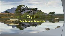  Presentation with ireland - Presentation design featuring connemara mountains and lake scenery ireland background and a tawny brown colored foreground