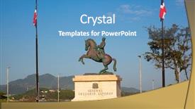  Presentation with republic dominican - Amazing theme having conqueror - old spanish fort backdrop and a teal colored foreground