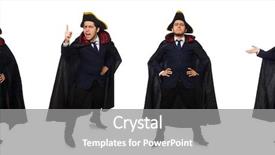  Presentation with powder coat - Cool new theme with conqueror - young man wearing tricorn backdrop and a  colored foreground