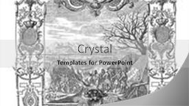  Presentation with engraving - Colorful presentation design enhanced with conquest-of-susa-1707-vintage backdrop and a light gray colored foreground