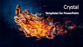  Presentation with hard work - Presentation theme with concept of success hard work background and a  colored foreground