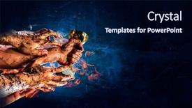  Presentation with hard work - Colorful slides enhanced with concept of success hard work backdrop and a navy blue colored foreground