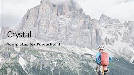  Presentation with elementary school african american female career day - Amazing presentation design having tofana di rozes before ascent backdrop and a light gray colored foreground