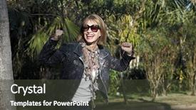  Presentation with important - Theme enhanced with conquiste - woman of approximately 50 years background and a  colored foreground