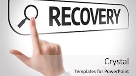  Presentation with recovery - Audience pleasing PPT theme consisting of conseling - recovery written in search bar backdrop and a light gray colored foreground