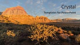  Presentation with las vegas nevada - Colorful slide deck enhanced with conservation area a popular natural backdrop and a light blue colored foreground