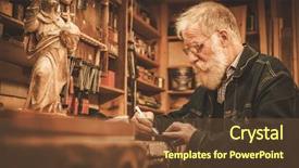  Presentation with senior study ukraine revolution - Colorful presentation enhanced with conservation resoration - senior restorer working with antique backdrop and a  colored foreground