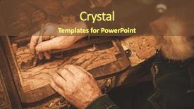  Presentation with antique parchment legal trust - Slide deck consisting of conservation resoration - senior restorer working with antique background and a  colored foreground