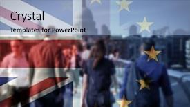  Presentation with brexit - Amazing PPT layouts having conservative - flags of uk and eu backdrop and a light blue colored foreground