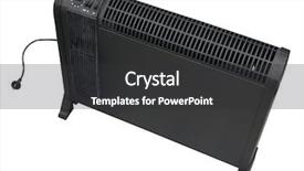  Presentation with electrical - Slides featuring conserve energy - electrical black modern heater background and a dark gray colored foreground