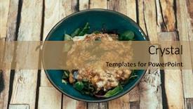  Presentation with turkey - Theme enhanced with consistent - moussaka oriental dish common background and a coral colored foreground