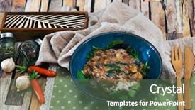  Presentation with turkey - Amazing PPT layouts having consistent - moussaka oriental dish common backdrop and a ocean colored foreground