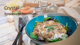  Presentation with turkey - Amazing theme having consistent - moussaka oriental dish common backdrop and a coral colored foreground