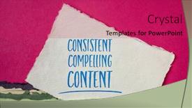  Presentation with social media - PPT layouts having consistent-compelling-content-advice background and a red colored foreground