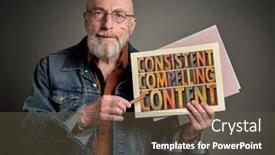  Presentation with creativity - Presentation having consistent-compelling-content-recommendation background and a tawny brown colored foreground