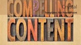  Presentation with vintage art - PPT theme featuring consistent-compelling-content-recommendation background and a  colored foreground