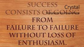  Presentation with failure - Slide set with consists of going from failure background and a coral colored foreground