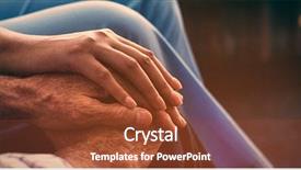  Presentation with community health nursing - Theme consisting of consoling senior man in nursing background and a tawny brown colored foreground