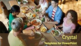  Presentation with young healthy people - Beautiful theme featuring  backdrop and a  colored foreground