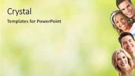  Presentation with movie theater loving couple - Slide set with consort - happy loving couple over green background and a blonde colored foreground