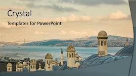 Presentation with istanbul - Audience pleasing PPT layouts consisting of constantinople - beautiful suleymaniy mosque in istanbul backdrop and a lemonade colored foreground