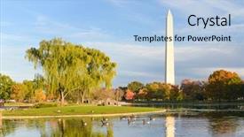 Presentation with constitution - Presentation theme enhanced with constitucion - washington dc - washington monument background and a light blue colored foreground