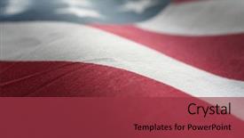  Presentation with red white blue patriotic - Colorful PPT theme enhanced with red white blue patriotic - american flag stars and stripes backdrop and a red colored foreground
