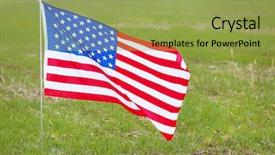  Presentation with america flag - Amazing PPT layouts having prosperity america - united states national flag backdrop and a yellow colored foreground