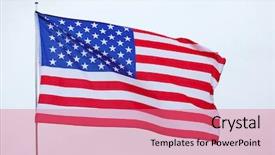  Presentation with united states flag - PPT layouts having government free - united states national flag background and a coral colored foreground