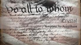  Presentation with constitution - Audience pleasing presentation theme consisting of constitution backdrop and a light gray colored foreground