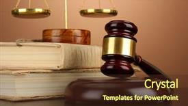  Presentation with law books - Audience pleasing PPT layouts consisting of constitutional law - golden scales of justice gavel backdrop and a tawny brown colored foreground
