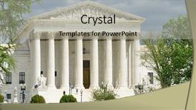  Presentation with united states supreme court - Presentation design enhanced with constitutional law - supreme court building washington d background and a light gray colored foreground