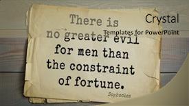  Presentation with top 150 - Presentation theme consisting of constraints - top-150 sophocles athenian playwright tragedian background and a coral colored foreground