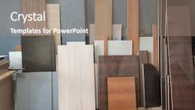  Presentation with processing - Slide set having construct building process - wood materials for processing background and a coral colored foreground