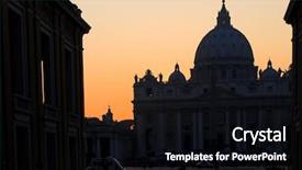  Presentation with vatican - Beautiful presentation featuring bible construction - saint peter's basilica in vatican backdrop and a black colored foreground