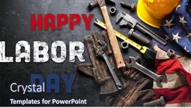  Presentation with patriotic usa - Amazing slide set having construction-and-manufacturing-tools backdrop and a wine colored foreground