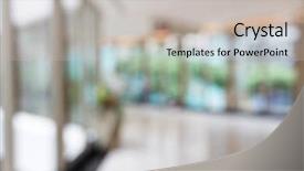  Presentation with middle east dubai mall shopping - PPT theme enhanced with blur view of shopping mall background and a light gray colored foreground