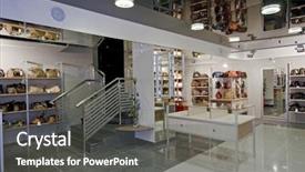  Presentation with bag - Slides having construction bag - modern shop interior image background and a gray colored foreground