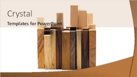  Presentation with woods - Slide set with construction-blocks-of-various-exotic background and a coral colored foreground