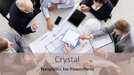  Presentation with building construction - PPT layouts with construction-business-architecture-and-building background and a coral colored foreground