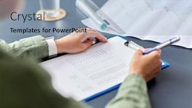  Presentation with architecture construction - Beautiful presentation featuring construction-business-architecture-and-building backdrop and a light blue colored foreground