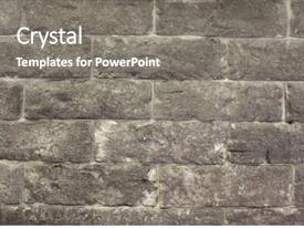 Construction Concrete Blocks Brick Wall PPT template 55 | CrystalGraphics