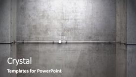  Presentation with concrete construction - Slides featuring construction concrete wall with pipe background and a gray colored foreground