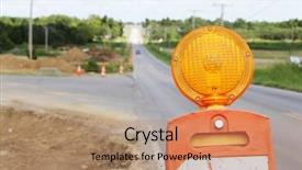  Presentation with road construction - Amazing presentation theme having imperial beach california usa backdrop and a tawny brown colored foreground