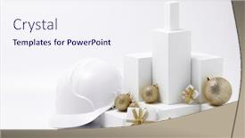  Presentation with fir tree - PPT layouts with construction-hard-hat-white-fir background and a sky blue colored foreground