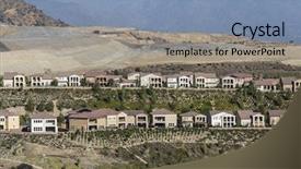  Presentation with los angeles - Audience pleasing presentation theme consisting of construction in the porter ranch backdrop and a seafoam green colored foreground