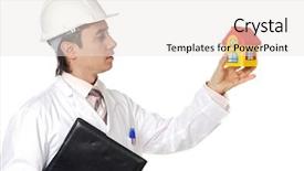  Presentation with floral border over white - Audience pleasing slide set consisting of construction job safety analysis - attractive young architect backdrop and a sky blue colored foreground