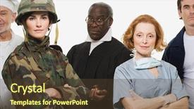  Presentation with judge - Colorful slide set enhanced with construction law - chef soldier judge surgeon backdrop and a tawny brown colored foreground