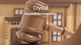  Presentation with construction law - Beautiful PPT theme featuring construction law - property offered for sale backdrop and a tawny brown colored foreground