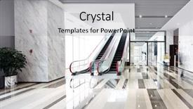  Presentation with building - PPT layouts having construction mall - interior of center of business background and a  colored foreground